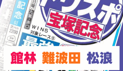 館林勲・難波田忠雄・松浪大樹の競馬予想【ジャパンCなど】東スポ・大スポ本紙競馬予想！